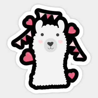 Cute Llama Sticker